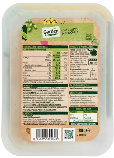 FILETTI GRATINATI GARDEN GOURMET RETRO