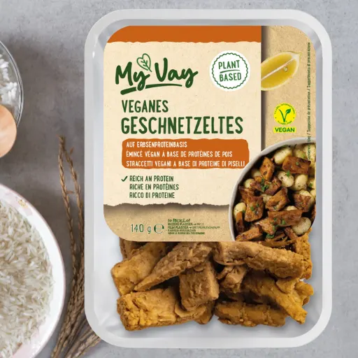 STRACCETTI VEGANI A BASE DI PROTEINE DI PISELLI MyVAY